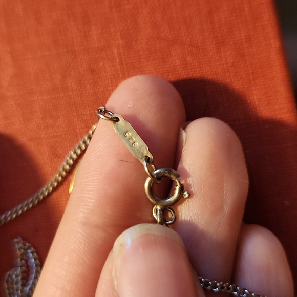 TIFFANY & CO. MANPOWER / UNITY PENDANT NECKLACE STERLING SILVER SIGNED - Picture 5 of 8